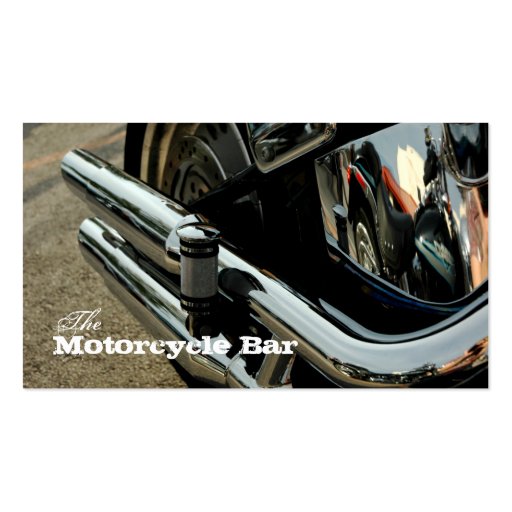 Motorcycle Business Card Mechanic (front side)