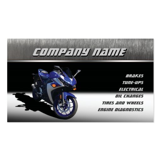 Motorcycle Business Cards Zazzle