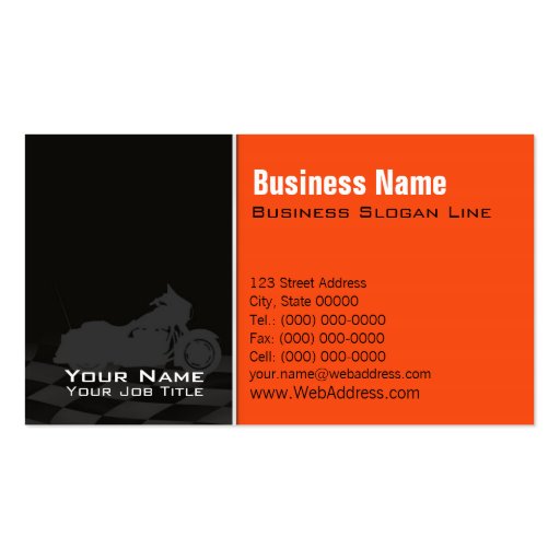 Motorcycle Davidson Business Card