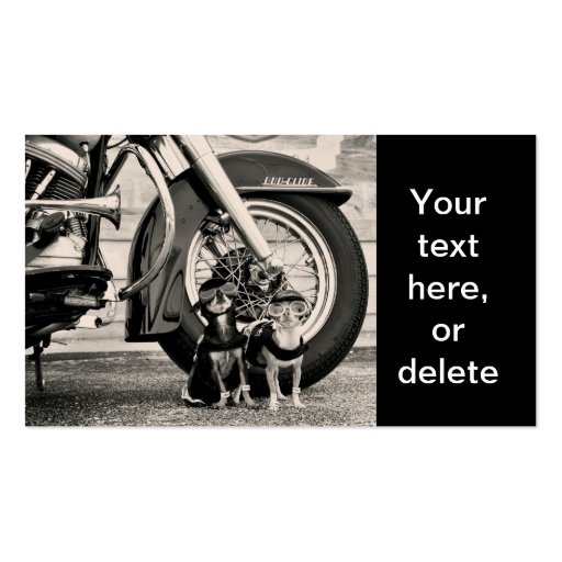 Motorcycle Dogs Business Card Template