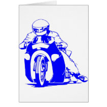 Motorcycle Drag Racing Card