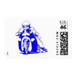 Motorcycle Drag Racing Postage