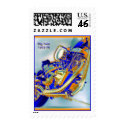 Motorcycle engine postage