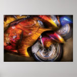 Motorcycle - Flame On Print