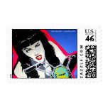 "MotorCycle Girl" US Postage Stamp