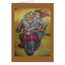motorcycle guy greeting card