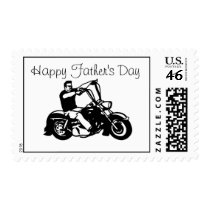 Motorcycle - Happy Father's Day Postage Stamp