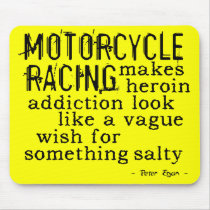 Motorcycle Heroin - Dirt Bike Motocross Mousepad by allanGEE Motorcycle Heroin - Dirt Bike Motocross Mousepad