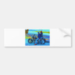Motorcycle Lovers on the Beacg Bumper Stickers