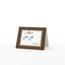 Motorcycle Mobile Thank You Note Greeting Card