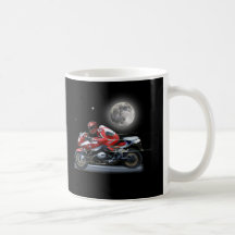Motorcycle night ride coffee mug