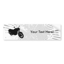 Motorcycle: Outline Profile: Bumper Sticker bumper stickers