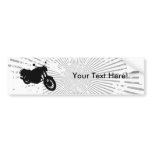 Motorcycle: Outline Profile: Bumper Sticker