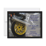 motorcycle party invite