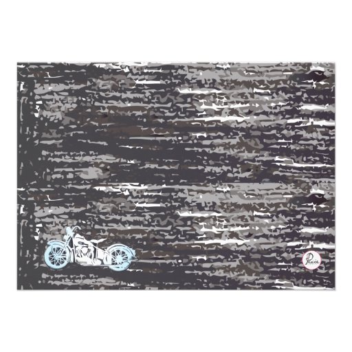 Motorcycle Photo Invitation