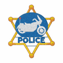 Motorcycle Police embroidered shirts