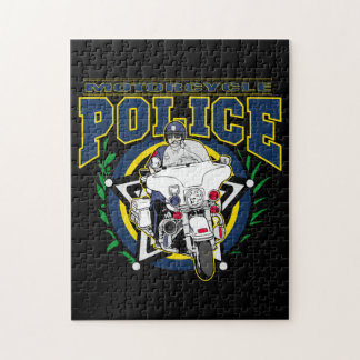 jigsaw puzzle motorcycle police puzzles policeman