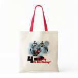Motorcycle Racing 4th Birthday Tshirts Canvas Bag