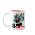 Motorcycle Racing 8th Birthday mugs