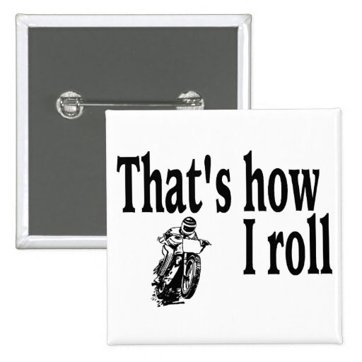 Motorcycle Rider Pinback Button