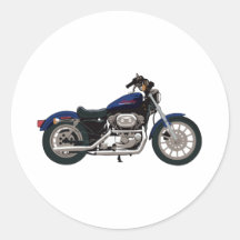 Motorcycle Round Stickers