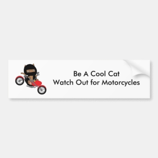 Motorcycle Safety Cool Cat
