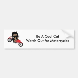 Motorcycle Safety Cool Cat