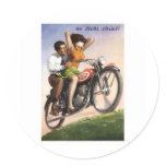 Motorcycle Round Sticker