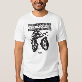 Motorcycle T-Shirt - Objects In Mirror