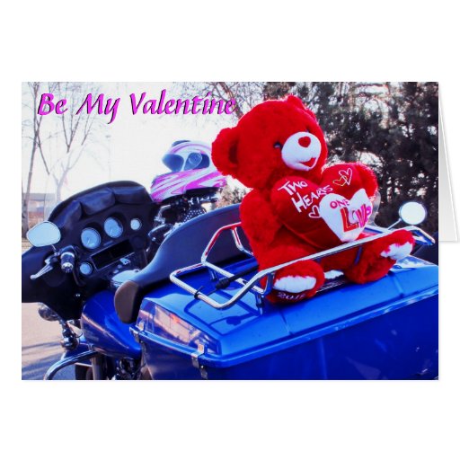 Motorcycle Valentine Greeting Card Zazzle