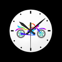 MOTORCYCLE WALL CLOCK by PopArtDiva wall clocks