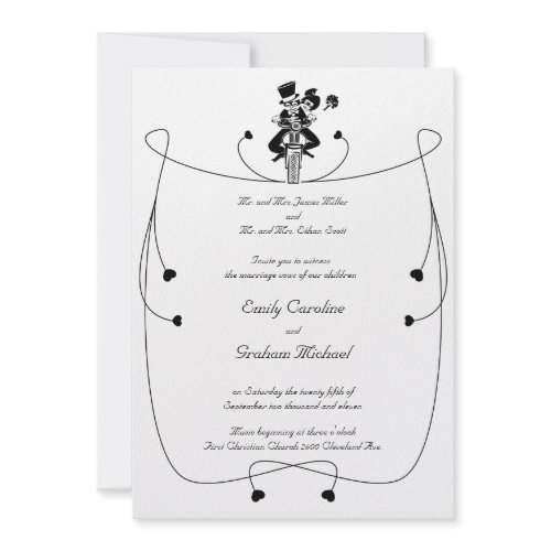Motorcycle Wedding Invitation zazzle_invitation