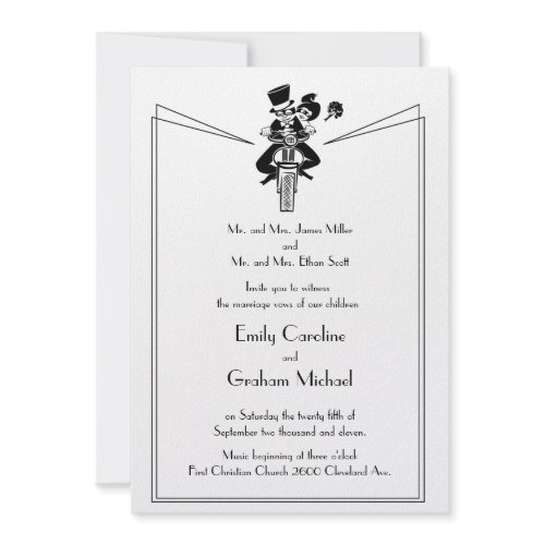 Motorcycle Wedding Invitation zazzle_invitation