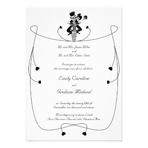 Motorcycle Wedding Invitation