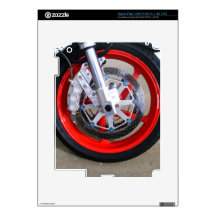 Motorcycles Motorcycle Wheel Red Rims Photo Skin For iPad 3