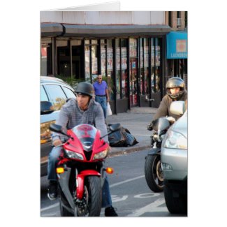 Motorcycles on the streets of Brooklyn