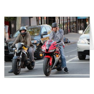 Motorcycles on the streets of Brooklyn
