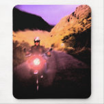 motorcyclist out of headlight mousepads