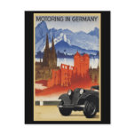 Motoring In Germany Postcard