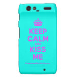 [Crown] keep calm and kiss me  Motorola Droid RAZR Cases