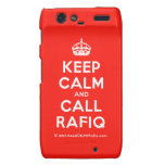 [Crown] keep calm and call rafiq  Motorola Droid RAZR Cases