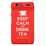 [Cup] keep calm and drink tea  Motorola Droid RAZR Cases