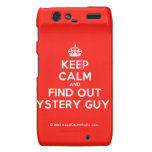 [Crown] keep calm and find out mystery guy [Love heart]  Motorola Droid RAZR Cases
