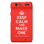 [Crown] keep calm and make one  Motorola Droid RAZR Cases