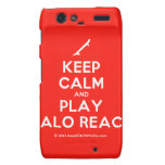 [Skateboard] keep calm and play halo reach  Motorola Droid RAZR Cases
