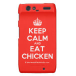[Crown] keep calm and eat chicken  Motorola Droid RAZR Cases