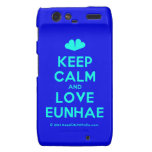 [Two hearts] keep calm and love eunhae  Motorola Droid RAZR Cases