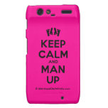 [Feet] keep calm and man up  Motorola Droid RAZR Cases