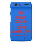 [Crown] keep calm and love aimie-lee  Motorola Droid RAZR Cases