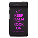 [Electric guitar] keep calm and rock on  Motorola Droid RAZR Cases